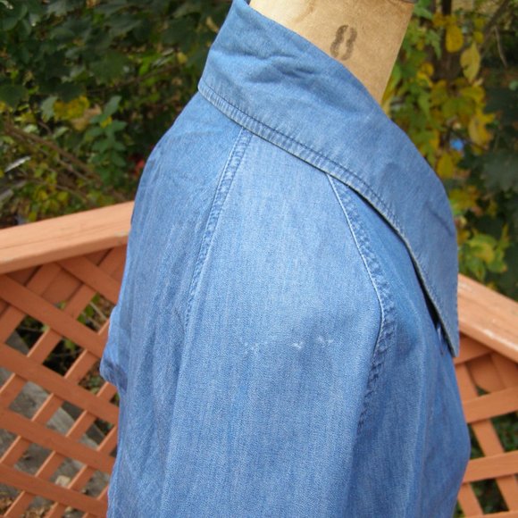 Size M/L ACNE Studios Double breasted Denim Trench coat - Picture 6 of 13
